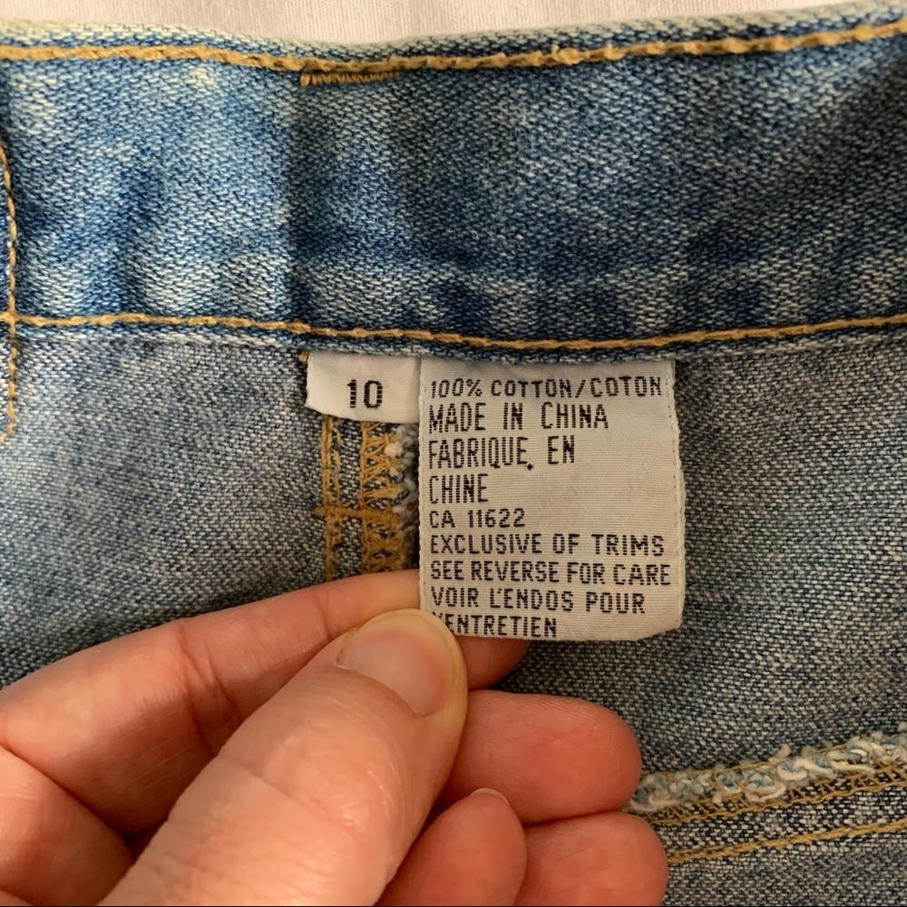 Vintage Runaway Bay Denim Skirt Sz 10 - Picture 11 of 12